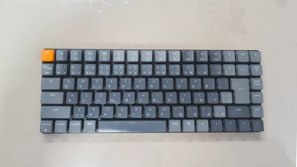 Keychron K3v2の俯瞰画像